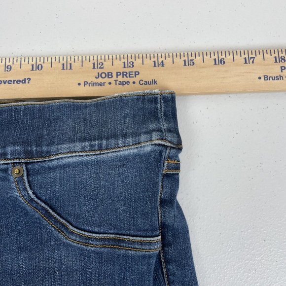 Spanx Pull On‎ Jean Women's Size Medium Raw Hem Skinny Performance Stretch - Picture 8 of 13